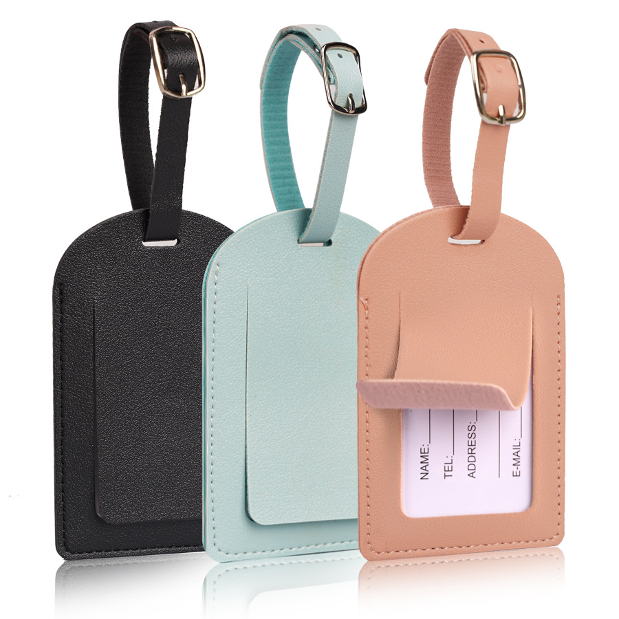 Travel Accessories Name - بطاقات أمتعة للرجال والنساء من الجلد