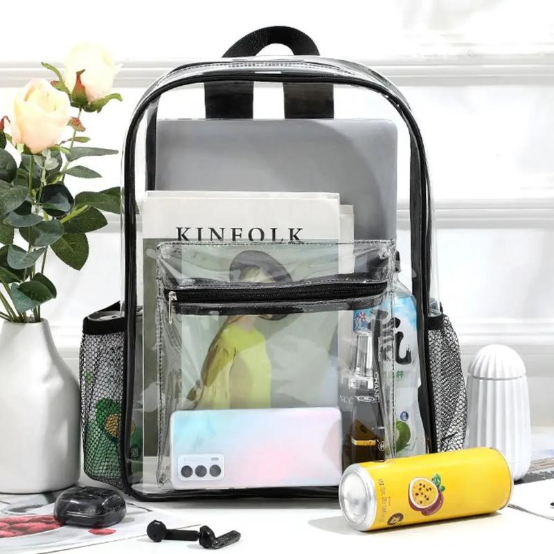 Travel Packing Accessories - حقيبة ظهر شفافة من PVC للرياضات