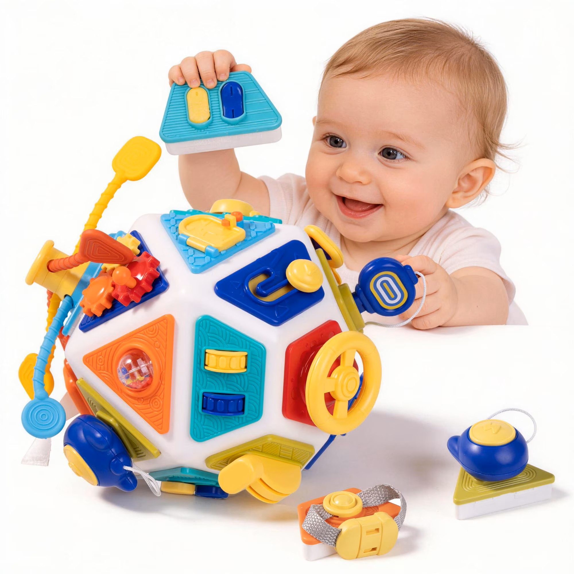 Travel Accessories For Baby - 22-in-1 طفل مشغول مجلس النشاط مكعب