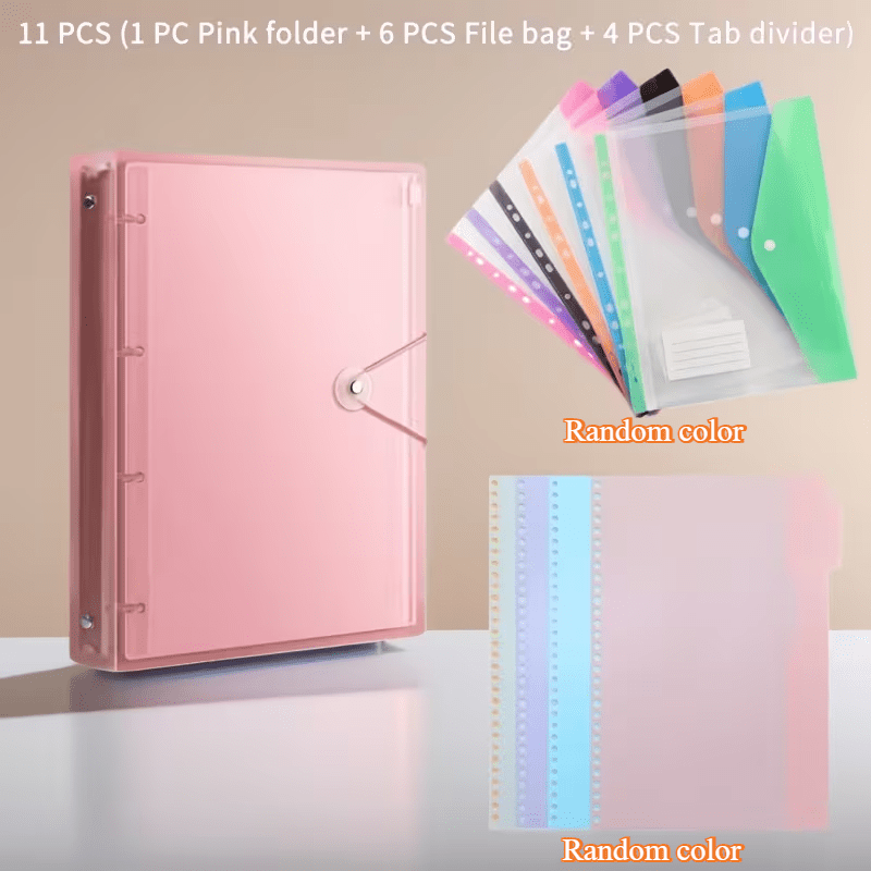 مجموعة مجلدات أوراق فضفاضة A4  - مراجعة Document Organizer Folder وسعره
