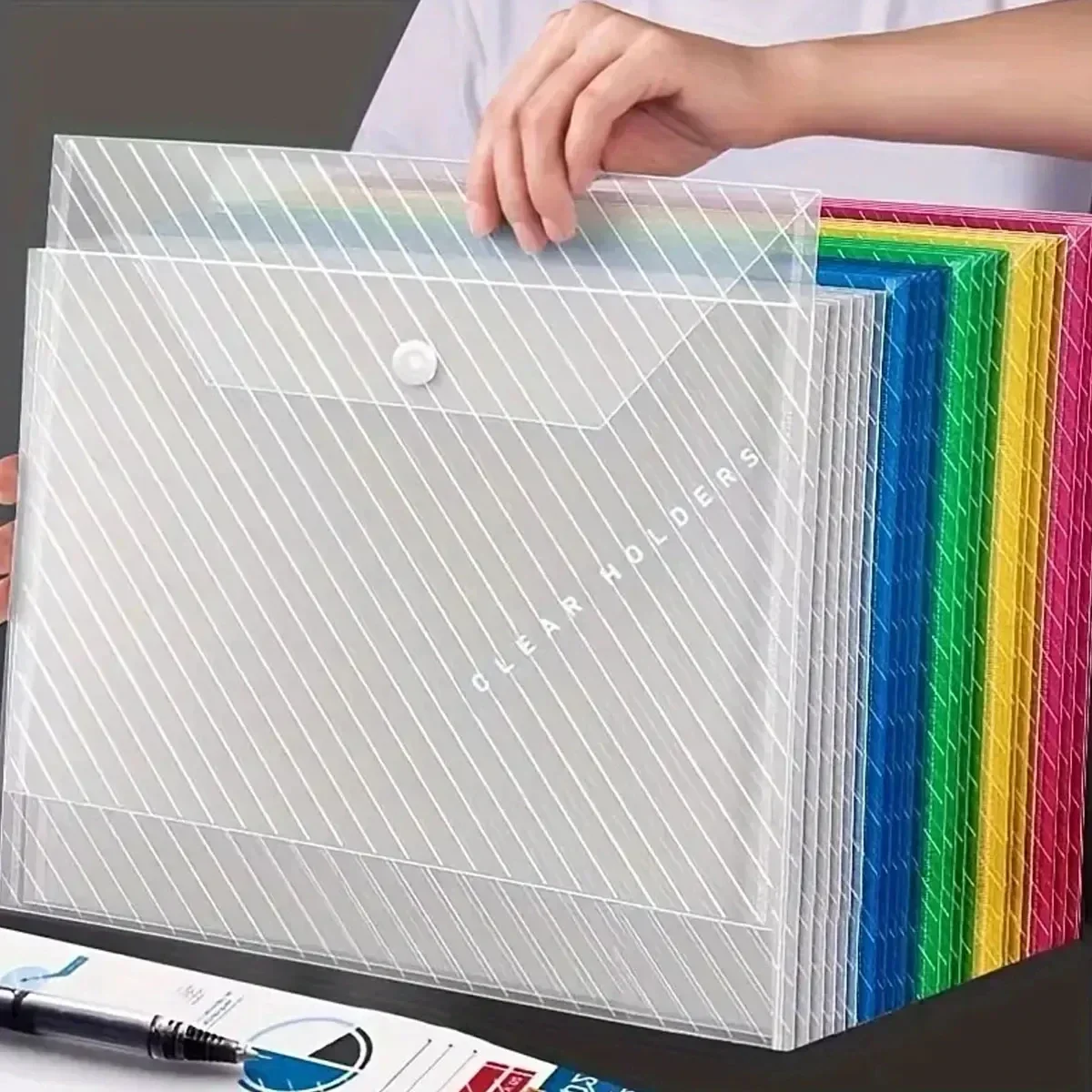 10/5 قطعة A4 مجلد شفاف ملف الح - مراجعة Document Organizer Folder وسعره