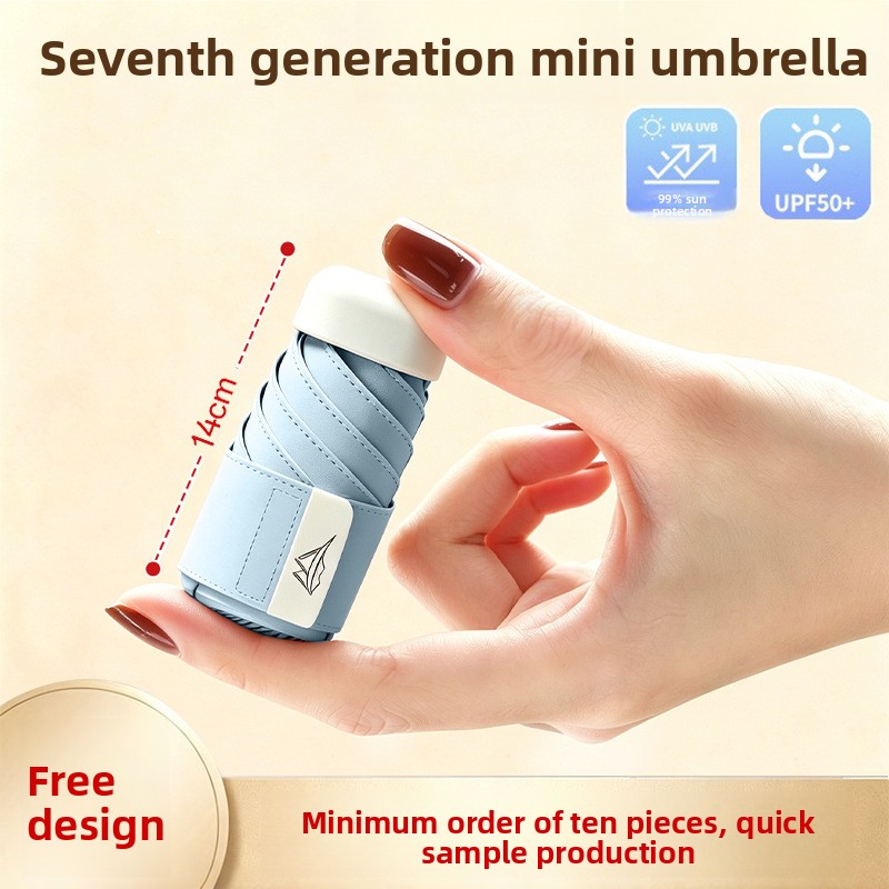 مظلة شمسية صغيرة جديدة بخصم 30 - مراجعة Travel Umbrella Compact وسعره