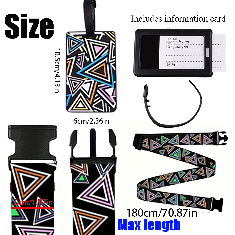 مجموعة من حزامين لحمل الأمتعة  - مراجعة Travel Accessories Designer وسعره