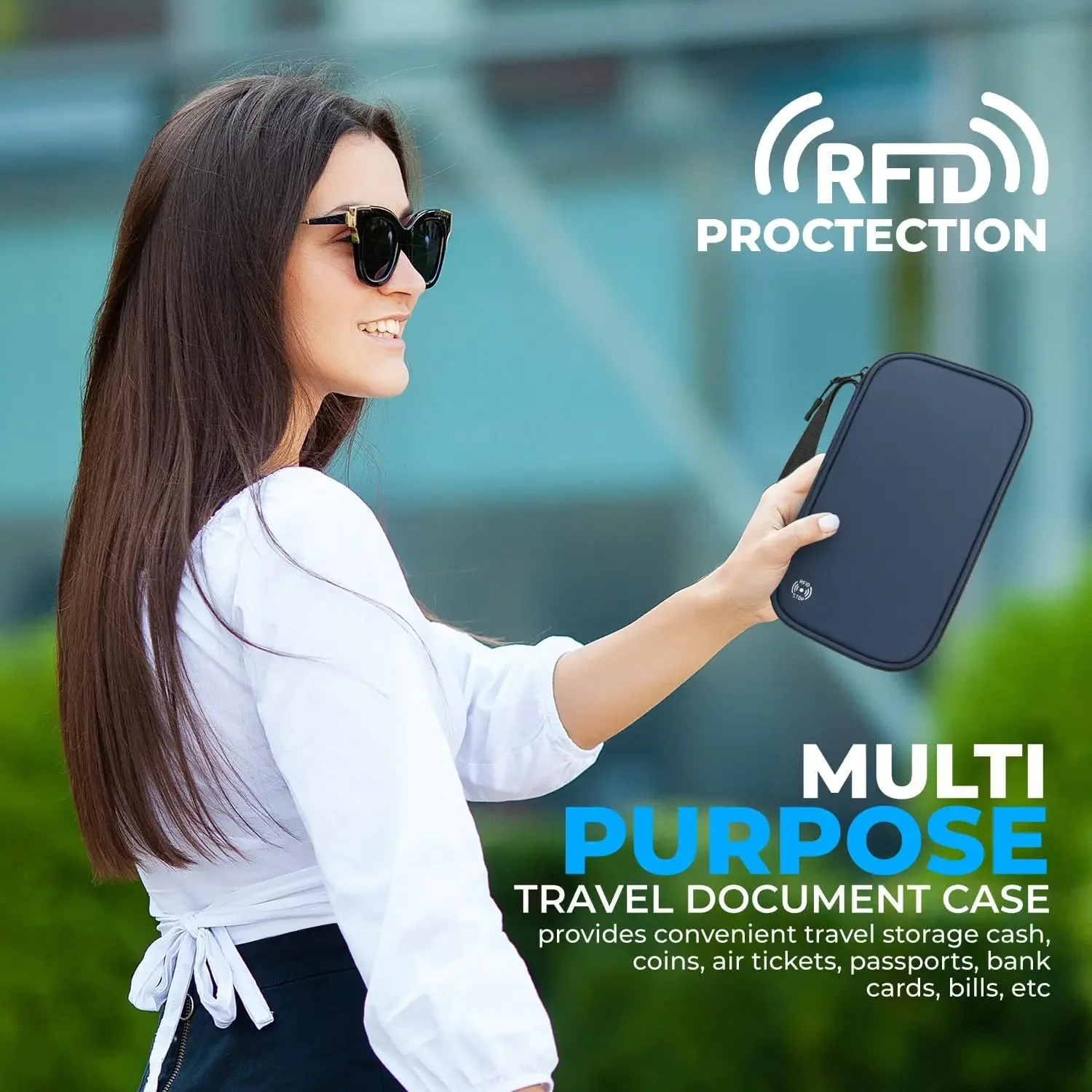 محفظة خفيفة الوزن لغطاء جواز ا - مراجعة Travel Accessories Bag For Women وسعره