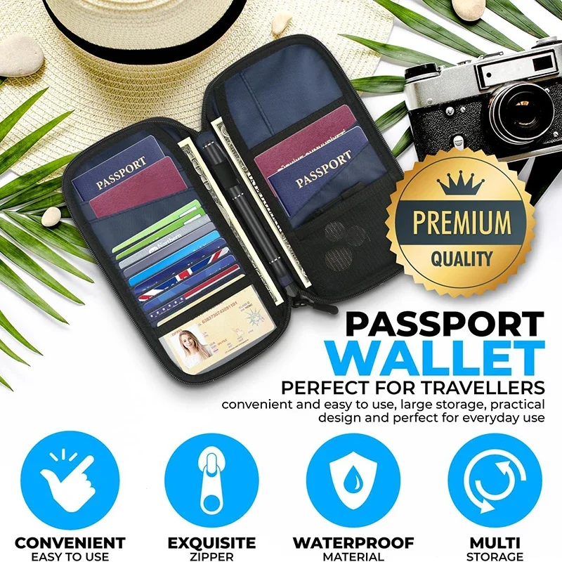 محفظة خفيفة الوزن لغطاء جواز ا - مراجعة Travel Accessories Bag For Women وسعره