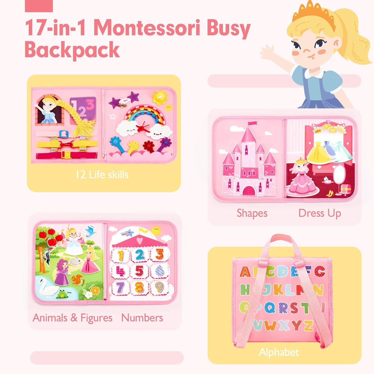 طفل مشغول مجلس اللعب مونتيسوري - مراجعة Travel Accessories For Baby وسعره