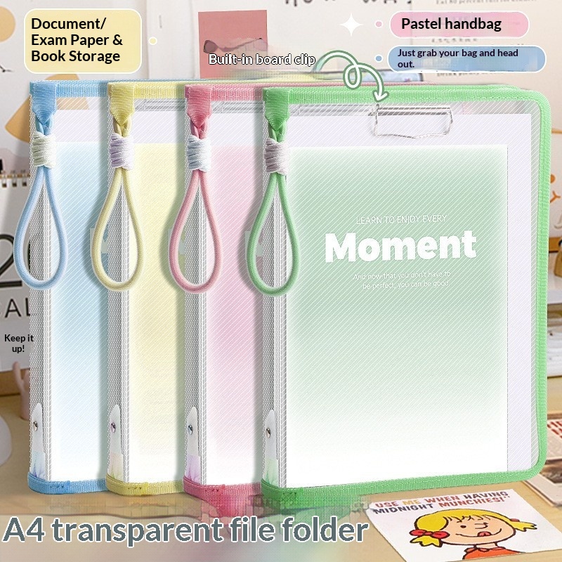 حقيبة مستندات شفافة بمقبض وسحا - مراجعة Document Organizer Folder وسعره