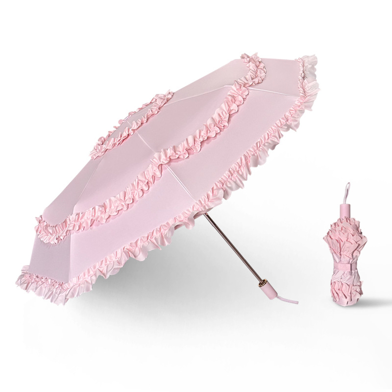 مظلة دانتيل عتيقة قابلة للطي،  - مراجعة Travel Umbrella Compact وسعره